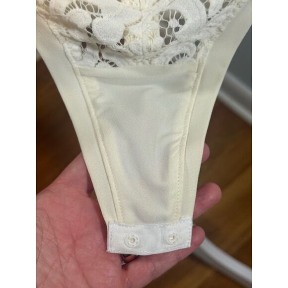 Misha Collection Long Sleeve Lace Bodysuit XS Ivory White Designer Australian - Picture 7 of 10